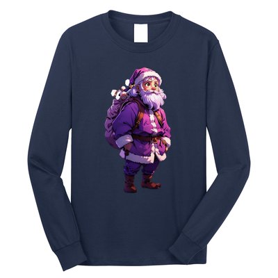 Santa Claus And Happy New Year Long Sleeve Shirt