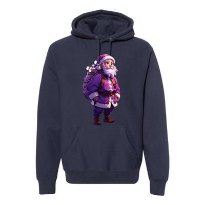 Santa Claus And Happy New Year Premium Hoodie