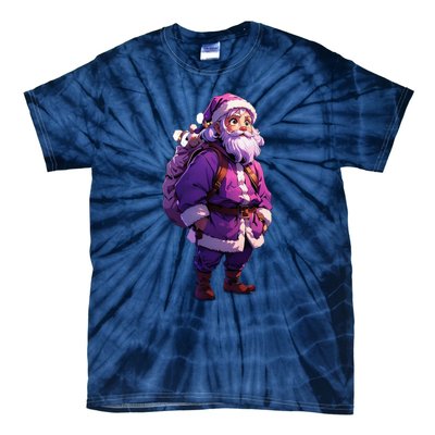 Santa Claus And Happy New Year Tie-Dye T-Shirt