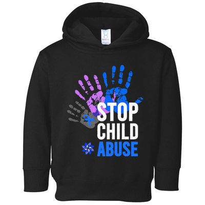 Stop Child Abuse Child Abuse Prevention Awareness Toddler Hoodie