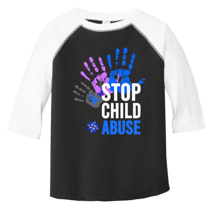 Stop Child Abuse Child Abuse Prevention Awareness Toddler Fine Jersey T-Shirt