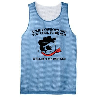 Some Cowboys Are Too Cool To Be Sad Mesh Reversible Basketball Jersey Tank