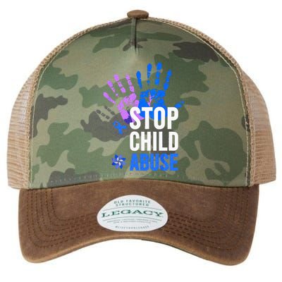 Stop Child Abuse Child Abuse Stop Child Abuse Legacy Tie Dye Trucker Hat