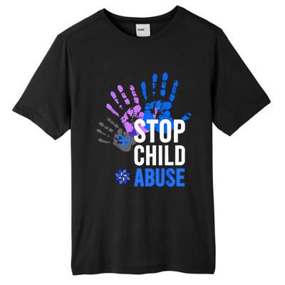 Stop Child Abuse Child Abuse Stop Child Abuse Tall Fusion ChromaSoft Performance T-Shirt