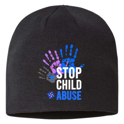 Stop Child Abuse Child Abuse Stop Child Abuse Sustainable Beanie