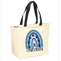 Stop Child Abuse Prevention Awareness Month Zip Tote Bag