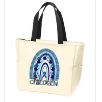 Stop Child Abuse Prevention Awareness Month Zip Tote Bag