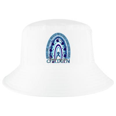 Stop Child Abuse Prevention Awareness Month Cool Comfort Performance Bucket Hat