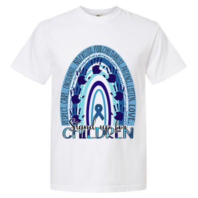 Stop Child Abuse Prevention Awareness Month Garment-Dyed Heavyweight T-Shirt
