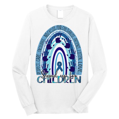 Stop Child Abuse Prevention Awareness Month Long Sleeve Shirt