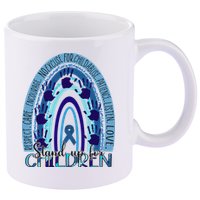 Stop Child Abuse Prevention Awareness Month 11oz C Handle Ceramic Mug
