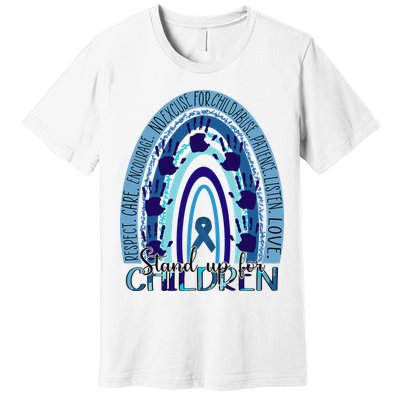 Stop Child Abuse Prevention Awareness Month Premium T-Shirt