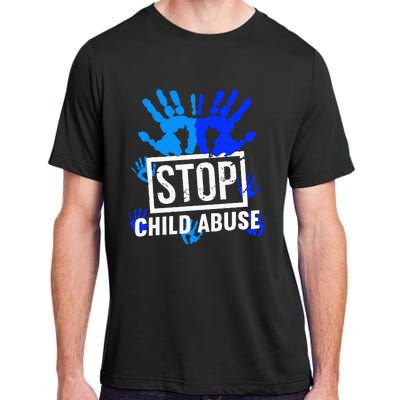 Stop Child Abuse Child Abuse Prevention Awareness Adult ChromaSoft Performance T-Shirt