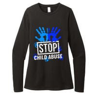 Stop Child Abuse Child Abuse Prevention Awareness Womens CVC Long Sleeve Shirt