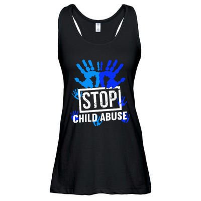 Stop Child Abuse Child Abuse Prevention Awareness Ladies Essential Flowy Tank