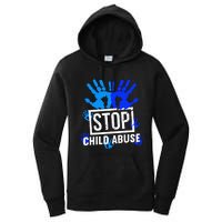 Stop Child Abuse Child Abuse Prevention Awareness Women's Pullover Hoodie