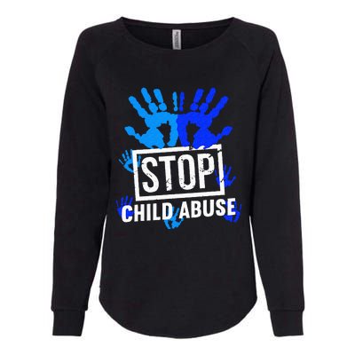 Stop Child Abuse Child Abuse Prevention Awareness Womens California Wash Sweatshirt