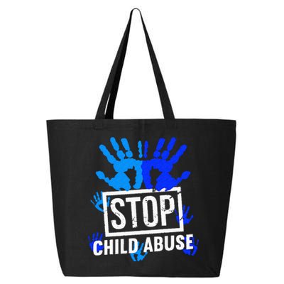 Stop Child Abuse Child Abuse Prevention Awareness 25L Jumbo Tote