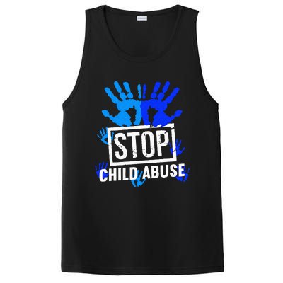 Stop Child Abuse Child Abuse Prevention Awareness PosiCharge Competitor Tank