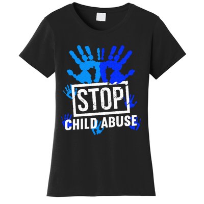 Stop Child Abuse Child Abuse Prevention Awareness Women's T-Shirt