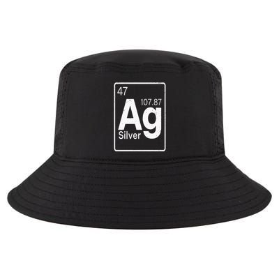 Silver Chemical Ag Symbol Periodic Table of Elements Present Cool Comfort Performance Bucket Hat