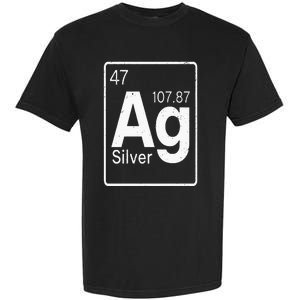 Silver Chemical Ag Symbol Periodic Table of Elements Present Garment-Dyed Heavyweight T-Shirt