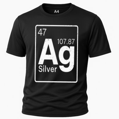Silver Chemical Ag Symbol Periodic Table of Elements Present Performance Shirt