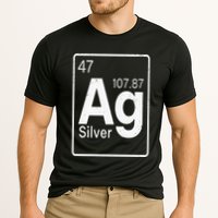 Silver Chemical Ag Symbol Periodic Table of Elements Present Cooling Performance Crew T-Shirt