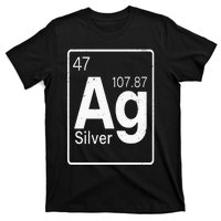 Silver Chemical Ag Symbol Periodic Table of Elements Present T-Shirt