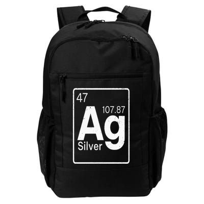 Silver Chemical Ag Symbol Periodic Table of Elements Present Backpack