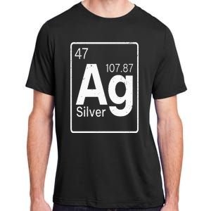 Silver Chemical Ag Symbol Periodic Table of Elements Present Adult ChromaSoft Performance T-Shirt