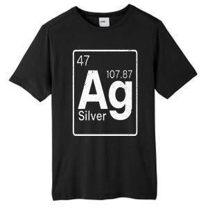 Silver Chemical Ag Symbol Periodic Table of Elements Present Tall Fusion ChromaSoft Performance T-Shirt