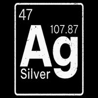 Silver Chemical Ag Symbol Periodic Table of Elements Present Mesh Reversible Basketball Jersey Tank