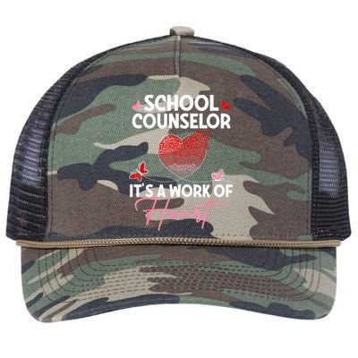 School Counselor Appreciation Gifts Valentine's Day School Retro Rope Trucker Hat Cap