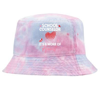 School Counselor Appreciation Gifts Valentine's Day School Tie-Dyed Bucket Hat