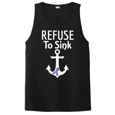 Stomach Cancer Awareness Refuse To Sink Fighter Gift PosiCharge Competitor Tank