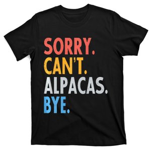 Sorry CanT Alpacas Bye Retro Alpaca Lover  Women Gift Premium T-Shirt