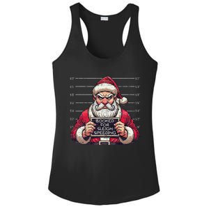 Santa Claus Arrested Speed Limit Booked For Sleigh Speeding Ladies PosiCharge Competitor Racerback Tank