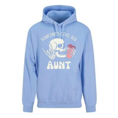 Someone's Cool Ass Aunt Cool Auntie Club Skull Skeleton Unisex Surf Hoodie