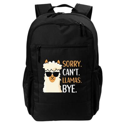 Sorry Can't Alpacas Bye LLama Apparel Backpack