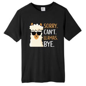 Sorry Can't Alpacas Bye LLama Apparel Tall Fusion ChromaSoft Performance T-Shirt