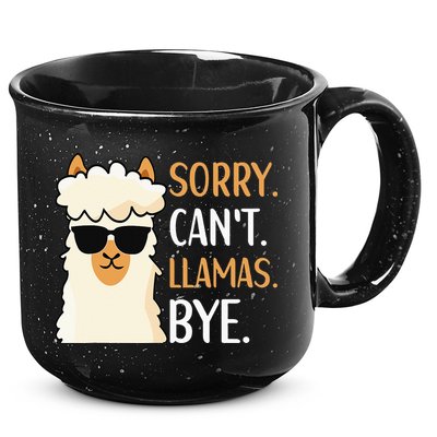 Sorry Can't Alpacas Bye LLama Apparel 15oz Campfire Ceramic Mug