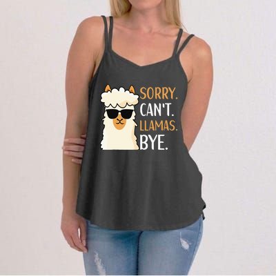 Sorry Can't Alpacas Bye LLama Apparel Women's Strappy Tank