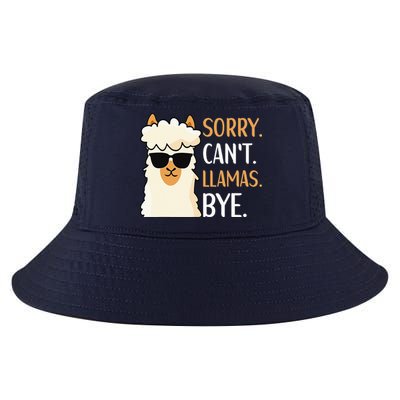 Sorry Can't Alpacas Bye LLama Apparel Cool Comfort Performance Bucket Hat