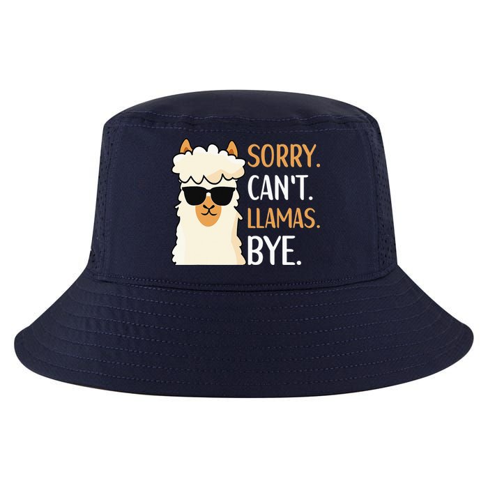Sorry Can't Alpacas Bye LLama Apparel Cool Comfort Performance Bucket Hat