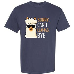 Sorry Can't Alpacas Bye LLama Apparel Garment-Dyed Heavyweight T-Shirt