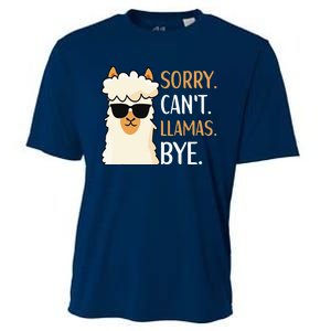 Sorry Can't Alpacas Bye LLama Apparel Cooling Performance Crew T-Shirt