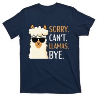 Sorry Can't Alpacas Bye LLama Apparel T-Shirt