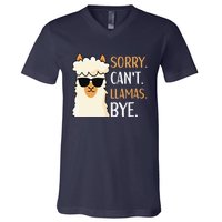 Sorry Can't Alpacas Bye LLama Apparel V-Neck T-Shirt