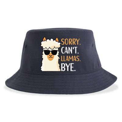 Sorry Can't Alpacas Bye LLama Apparel Sustainable Bucket Hat
